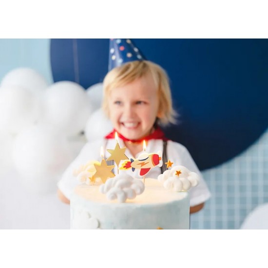 Κεράκια γενεθλίων Αεροπλανάκι Vintage (3 τεμ)