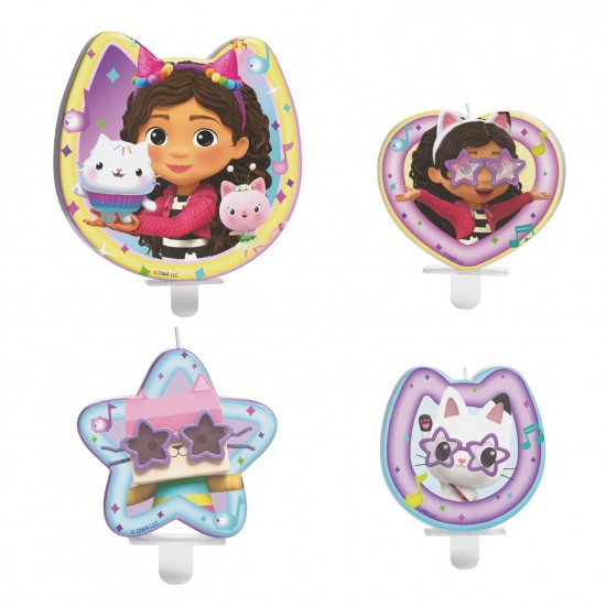 Κεράκια Γενεθλίων - Gabbys Dollhouse (4 τεμ)