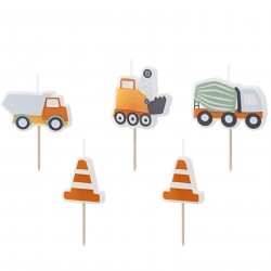 Κεράκια γενεθλίων Οχήματα Εργοταξίου (5 τεμ) Κεράκια γενεθλίων Οχήματα Εργοταξίου (5 τεμ)