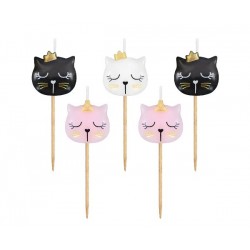 Κεράκια τούρτας Γατούλες (5 τεμ) Κεράκια τούρτας Γατούλες (5 τεμ)
