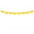 Κίτρινη κυματιστή Γιρλάντα με κρόσια (3m)