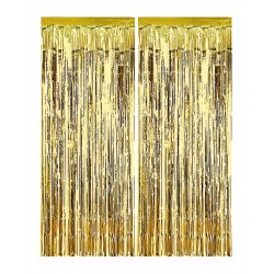 Κουρτίνα Διακόσμησης Χρυσή 1x2m Κουρτίνα Διακόσμησης Χρυσή 1x2m