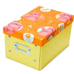 Κουτί αποθήκευσης κίτρινο με αρκουδάκια Κουτί αποθήκευσης κίτρινο με αρκουδάκια