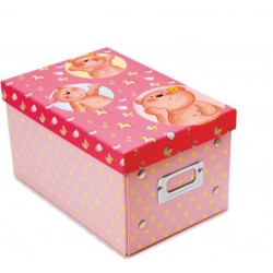 Κουτί αποθήκευσης ροζ αρκουδάκια