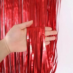 Κόκκινη foil Κουρτίνα Διακόσμησης Κόκκινη foil Κουρτίνα Διακόσμησης
