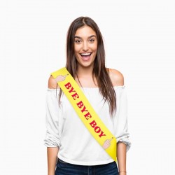 Κορδέλα κίτρινη Bye Bye Boy 1.5μ