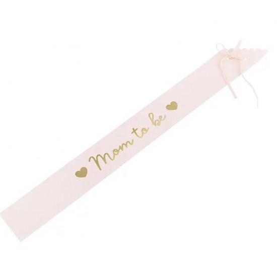 Κορδέλα ροζ σατέν Mom to Be