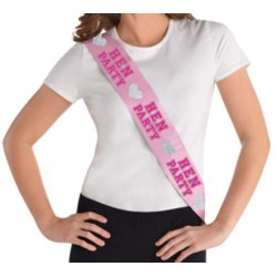 Κορδέλες "Hen Party" με γκλίτερ (8 τεμ)