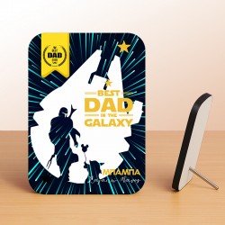 Κορνίζα Αλουμινίου Με Ξύλινο Πλαίσιο - Best DAD In The Galaxy