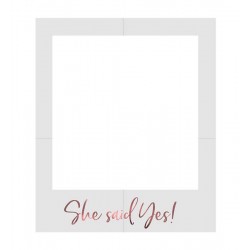Κορνίζα για Selfie γάμου "She said Yes!"