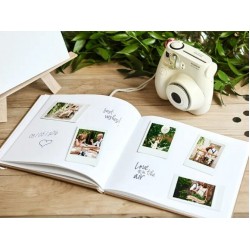 Κραφτ Βιβλίο Ευχών με χρυσή Καρδιά