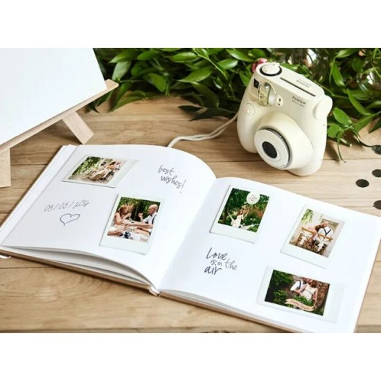 Κραφτ Βιβλίο Ευχών με χρυσή Καρδιά