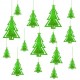 Χριστουγεννιάτικα κρεμαστά Διακοσμητικά Δεντράκια (15 τεμ) Χριστουγεννιάτικα κρεμαστά Διακοσμητικά Δεντράκια (15 τεμ)