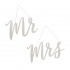 Ξύλινα Διακοσμητικά καρέκλας γάμου Mr & Mrs
