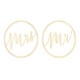 Ξύλινα κρεμαστά διακοσμητικά Mr & Mrs (2 τεμ)