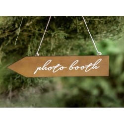 Ξύλινη διακοσμητική ταμπέλα "Photobooth"