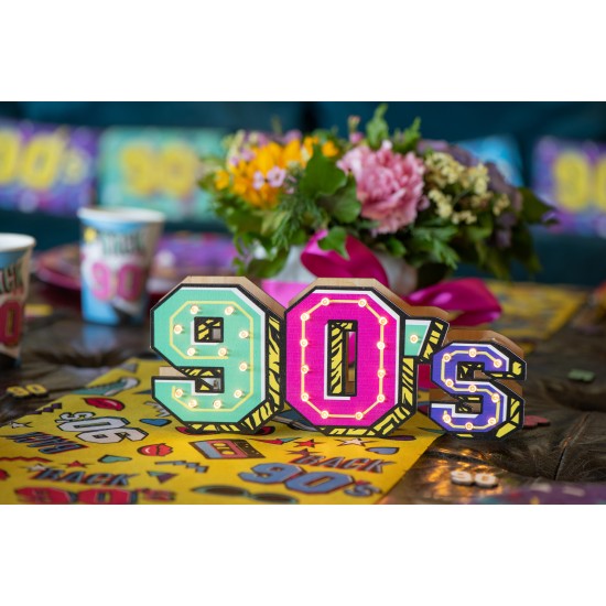 Ξύλινο Διακοσμητικό Φωτιστικό 90's