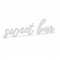 Ξύλινο διακοσμητικό τραπεζιού λευκό "Sweet Bar" Ξύλινο διακοσμητικό τραπεζιού λευκό "Sweet Bar"