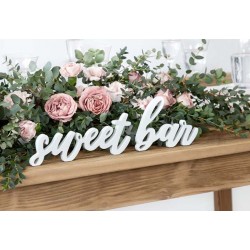 Ξύλινο διακοσμητικό τραπεζιού λευκό "Sweet Bar" Ξύλινο διακοσμητικό τραπεζιού λευκό "Sweet Bar"