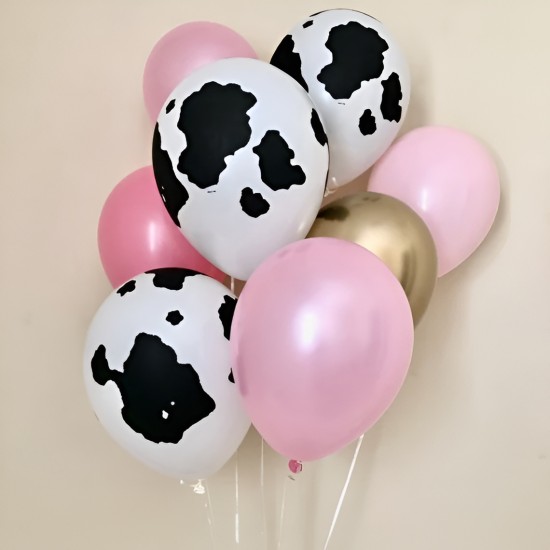 Λάτεξ Μπαλόνια Cow Print ( τεμ)