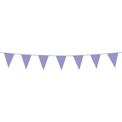 Λιλά Τριγωνικά Σημαιάκια (3m)