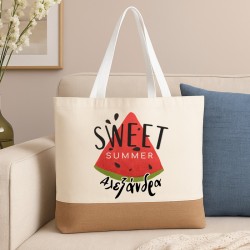 Λινή Τσάντα Αγορών - Sweet Summer Λινή Τσάντα Αγορών - Sweet Summer