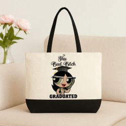 Λινή Τσάντα Για Απόφοιτο - This Bad Bitch Graduated Λινή Τσάντα Για Απόφοιτο - This Bad Bitch Graduated