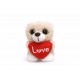 Λούτρινο Αρκουδάκι Love 12cm (Τυχαία Επιλογή)