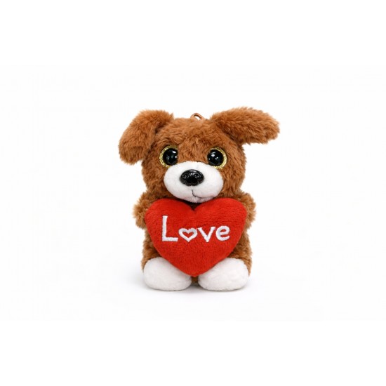 Λούτρινο Αρκουδάκι Love 12cm (Τυχαία Επιλογή)