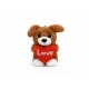 Λούτρινο Αρκουδάκι Love 12cm (Τυχαία Επιλογή)