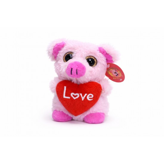 Λούτρινο Αρκουδάκι Love 12cm (Τυχαία Επιλογή)