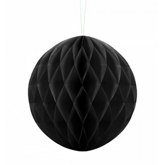 Μαύρη χάρτινη διακοσμητική μπάλα