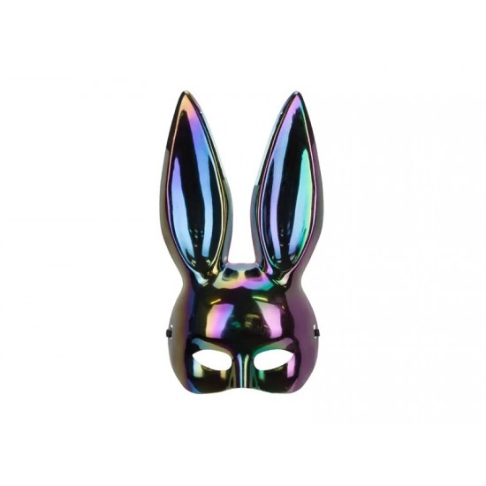 Μάσκα Κουνελάκι Playboy - Μαύρη Ιριδίζον