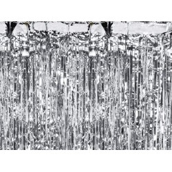 Ασημί Κουρτίνα Πάρτυ (90 x 250cm)