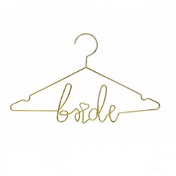 Μεταλλική χρυσή κρεμάστρα "Bride" Μεταλλική χρυσή κρεμάστρα "Bride"