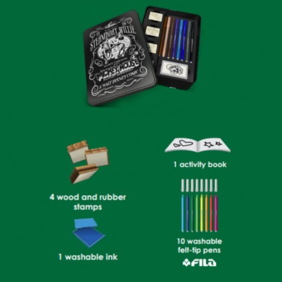 Μεταλλικό κουτί Minnie με είδη ζωγραφικής