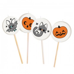 Μίνι Κεράκια - Halloween (4 τεμ) Μίνι Κεράκια - Halloween (4 τεμ)