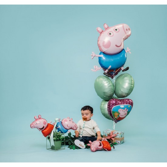 Mini Shape Μπαλόνι George το γουρουνάκι 14"