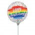 Mini Shape Μπαλόνι ''Happy Birthday'' Rainbow