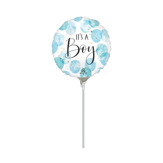 Mini Shape Μπαλόνι 'It's A Boy' watercolor