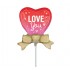 Mini Shape Μπαλόνι με φιόγκο "Love You"