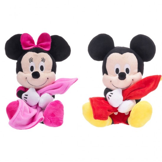 Λούτρινο Mickey με κουβερτούλα 22cm