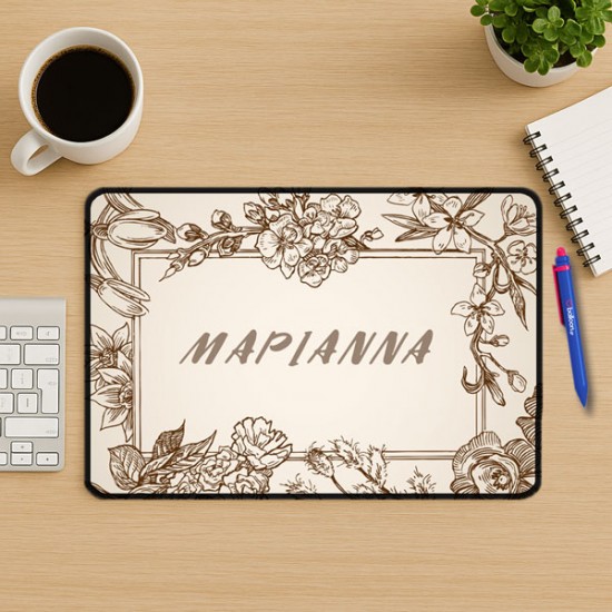 Mouse Pad Gaming - Floral Με Όνομα