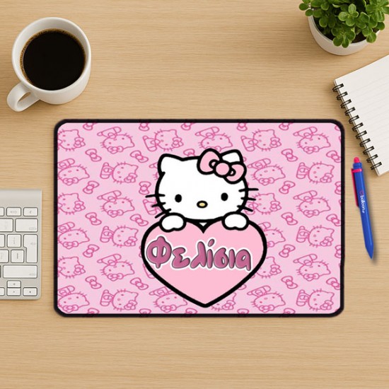 Mouse Pad Gaming - Hello Kitty Με Όνομα Mouse Pad Gaming - Hello Kitty Με Όνομα