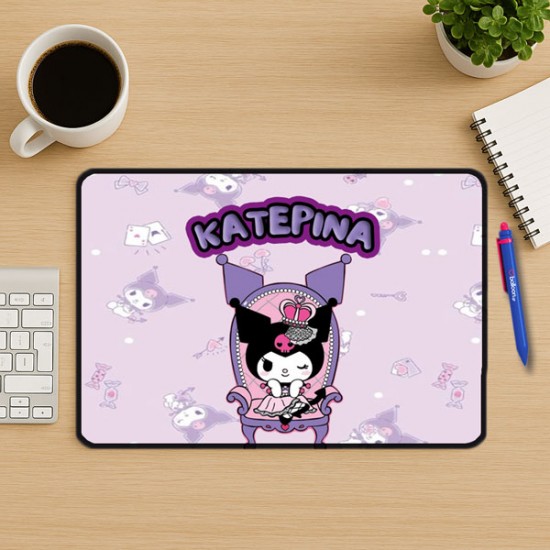 Mouse Pad Gaming - Kuromi Με Όνομα Mouse Pad Gaming - Kuromi Με Όνομα