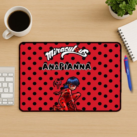 Mouse Pad Gaming - Miraculous LadyBug Με Όνομα Mouse Pad Gaming - Miraculous LadyBug Με Όνομα