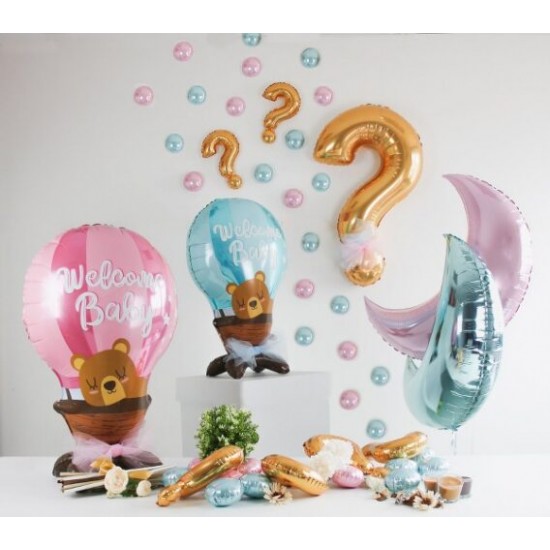 Μπαλόνι Αερόστατο & Αρκουδάκι Welcome Baby Girl- The Standups Μπαλόνι Αερόστατο & Αρκουδάκι Welcome Baby Girl- The Standups