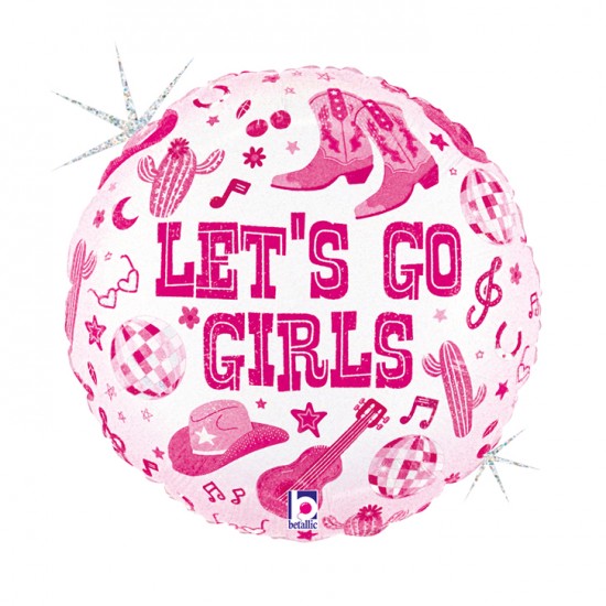 Μπαλόνι Disco Cowgirl 'Happy Birthday' 18"