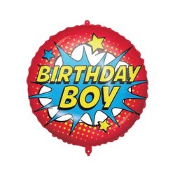 Μπαλόνι γενεθλίων 'Birthday Boy' Superhero 18" Μπαλόνι γενεθλίων 'Birthday Boy' Superhero 18"