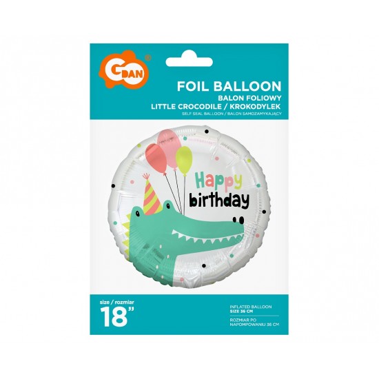 Μπαλόνι γενεθλίων Κροκόδειλος με μπαλόνια 18" Μπαλόνι γενεθλίων Κροκόδειλος με μπαλόνια 18"